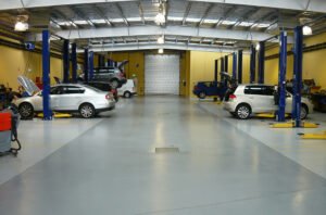 Resin Flooring for Automotive Workshops